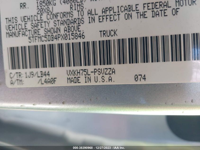 2023 TOYOTA TUNDRA HYBRID 1794 EDITION - 5TFMC5DB4PX015846