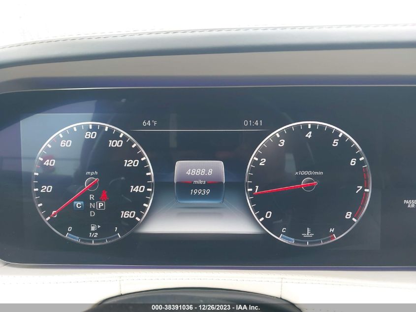 2019 MERCEDES-BENZ S 560 WDDUG8DB1KA425429