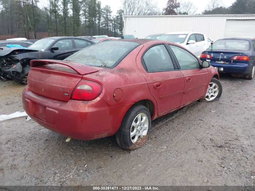 1B3ES56C43D167104 | 2003 DODGE NEON