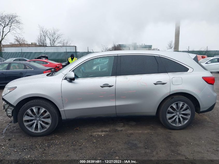 2014 ACURA MDX TECHNOLOGY - 5FRYD4H44EB037369