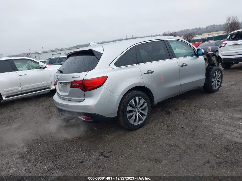 2014 ACURA MDX TECHNOLOGY - 5FRYD4H44EB037369