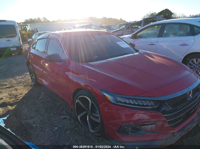 2022 HONDA ACCORD SPORT - 1HGCV1F3XNA015808