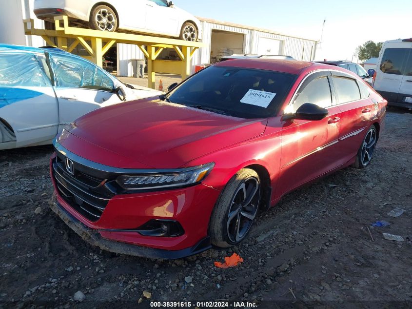 2022 HONDA ACCORD SPORT - 1HGCV1F3XNA015808