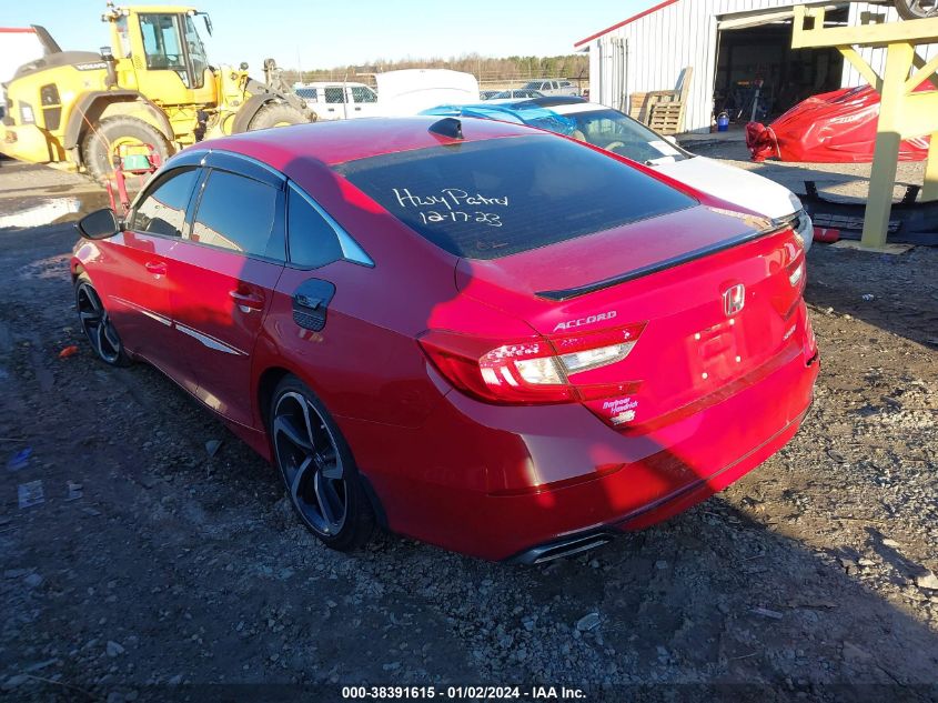 2022 HONDA ACCORD SPORT - 1HGCV1F3XNA015808