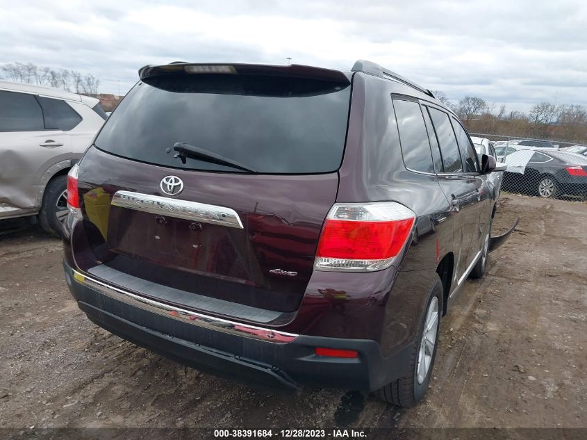 2013 TOYOTA HIGHLANDER SE V6 - 5TDBK3EH6DS246511