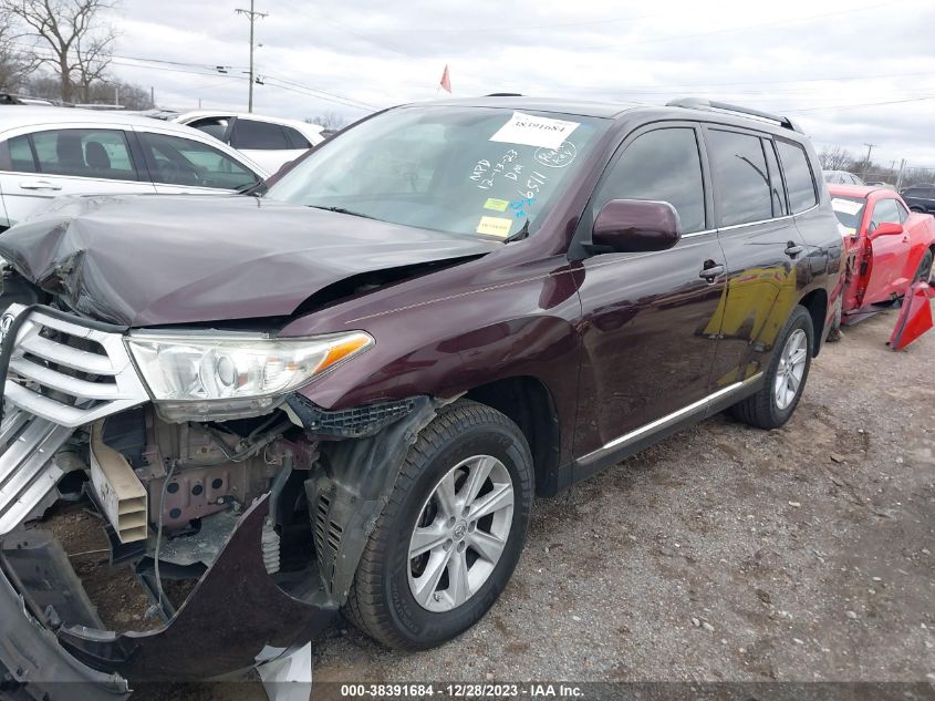 2013 TOYOTA HIGHLANDER SE V6 - 5TDBK3EH6DS246511
