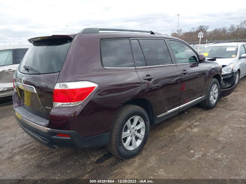 2013 TOYOTA HIGHLANDER SE V6 - 5TDBK3EH6DS246511