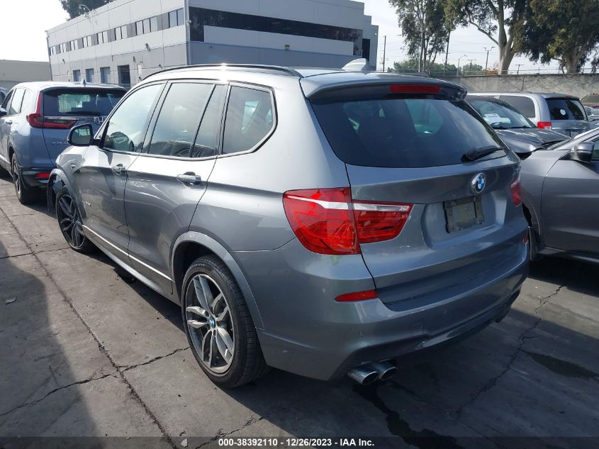 2017 BMW X3 XDRIVE35I - 5UXWX7C54H0U39802