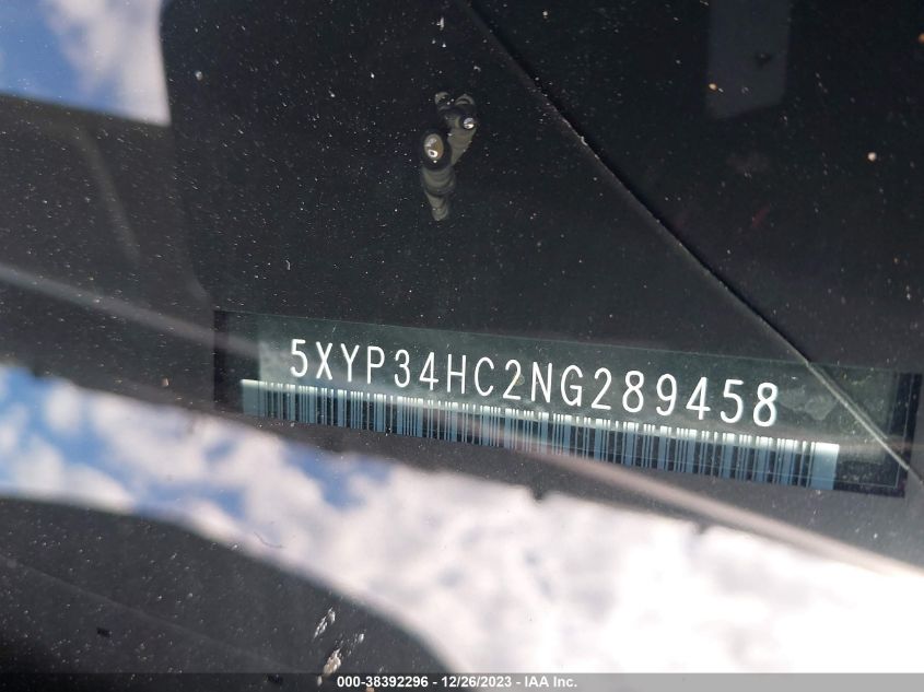 2022 KIA TELLURIDE EX - 5XYP34HC2NG289458