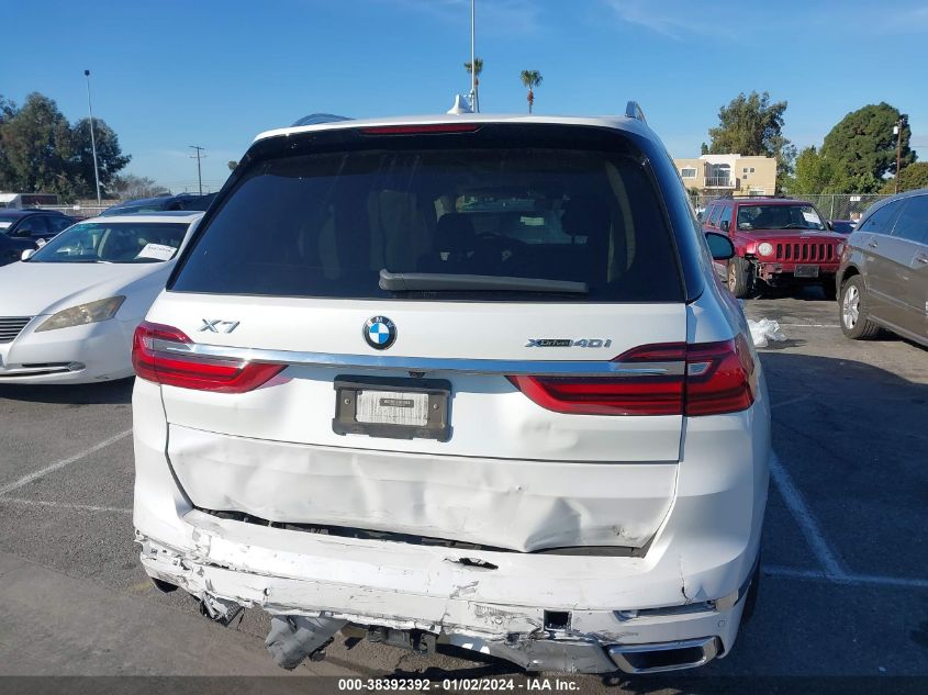 2021 BMW X7 XDRIVE40I 5UXCW2C09M9G02997