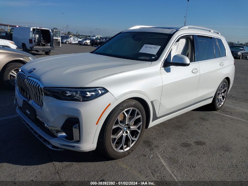 2021 BMW X7 XDRIVE40I 5UXCW2C09M9G02997