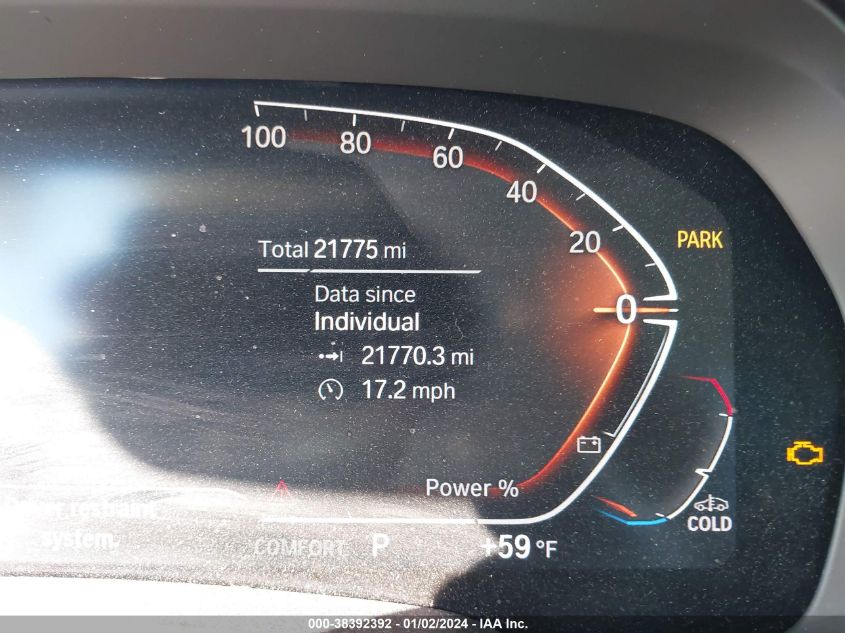2021 BMW X7 XDRIVE40I 5UXCW2C09M9G02997