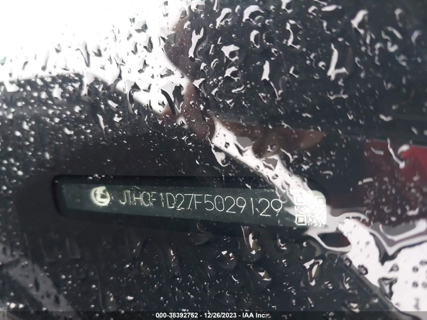 2015 LEXUS IS 250 - JTHCF1D27F5029129