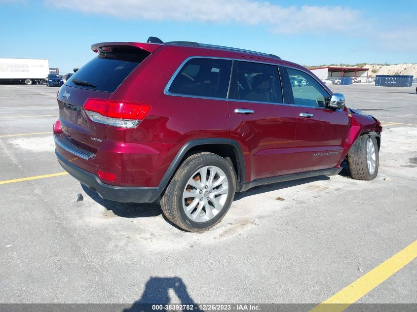 2017 JEEP GRAND CHEROKEE LIMITED 4X2 - 1C4RJEBG5HC782902
