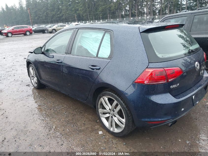 2015 VOLKSWAGEN GOLF TSI SEL 4-DOOR - 3VW217AUXFM005922