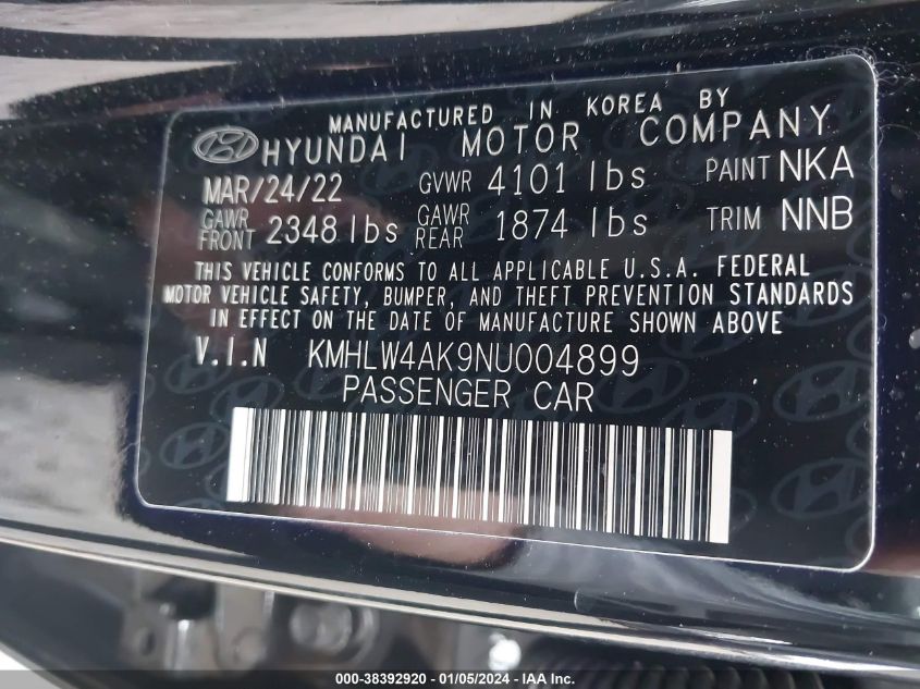 2022 HYUNDAI ELANTRA N - KMHLW4AK9NU004899