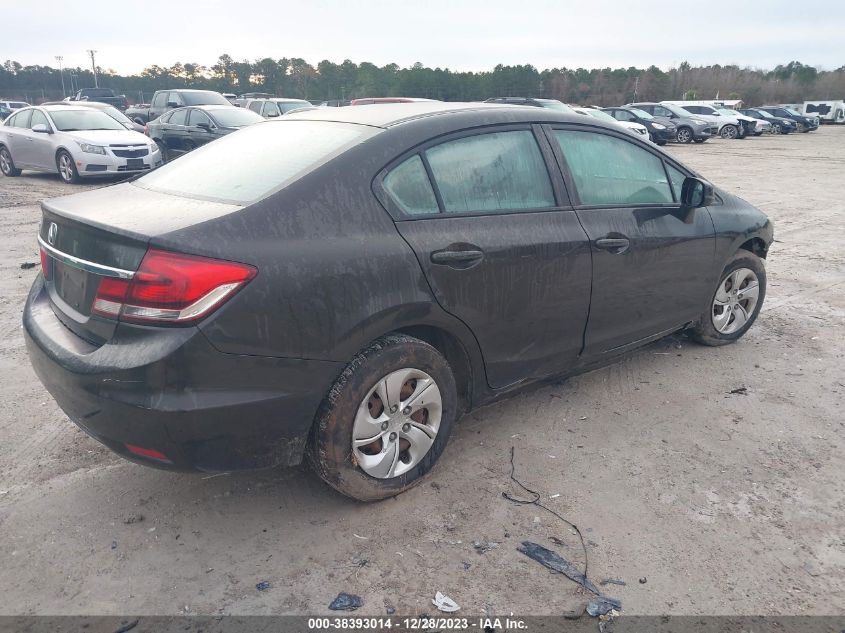 2013 HONDA CIVIC LX - 2HGFB2F51DH597617