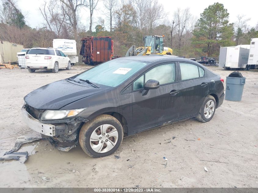 2013 HONDA CIVIC LX - 2HGFB2F51DH597617