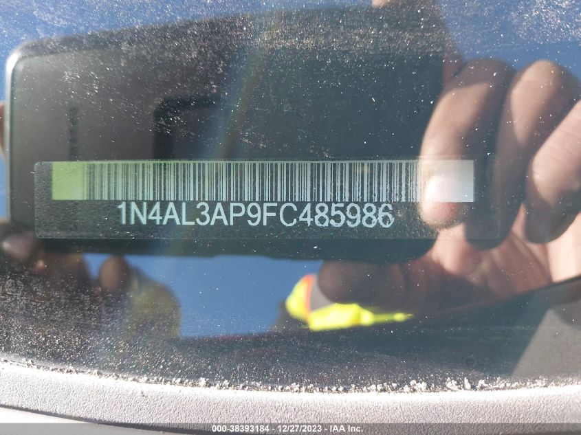 2015 NISSAN ALTIMA 2.5/S/SV/SL - 1N4AL3AP9FC485986