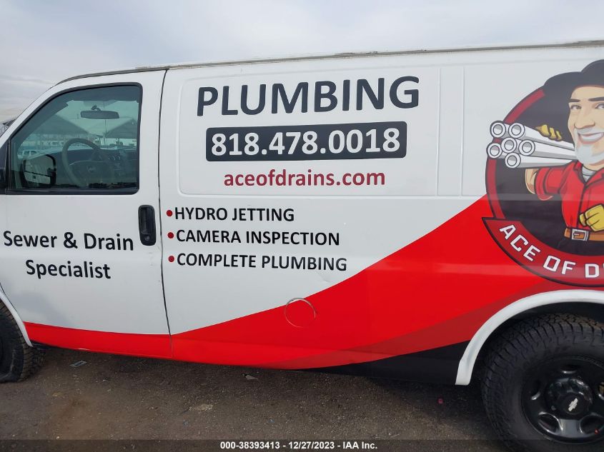 2015 CHEVROLET EXPRESS 2500 WORK VAN 1GCWGFCFXF1264032