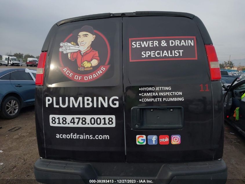 2015 CHEVROLET EXPRESS 2500 WORK VAN 1GCWGFCFXF1264032