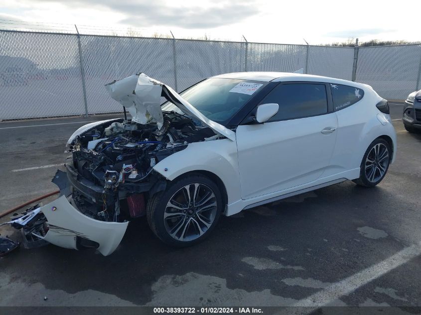 2016 HYUNDAI VELOSTER TURBO - KMHTC6AE6GU271306