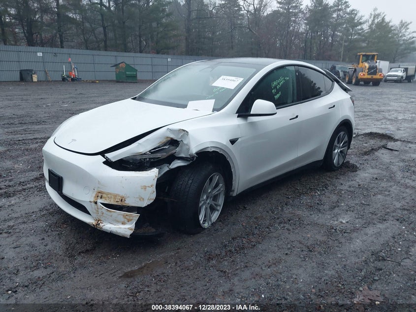VIN 7SAYGDEE2NA009625 2022 TESLA MODEL Y LONG RANGE DUAL MOTOR ALL-WHEEL DRIVE