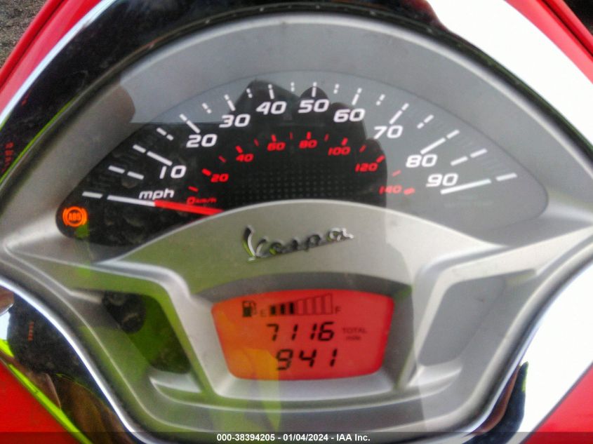 2016 VESPA GTS 300 SUPER ZAPM459L8G5101380