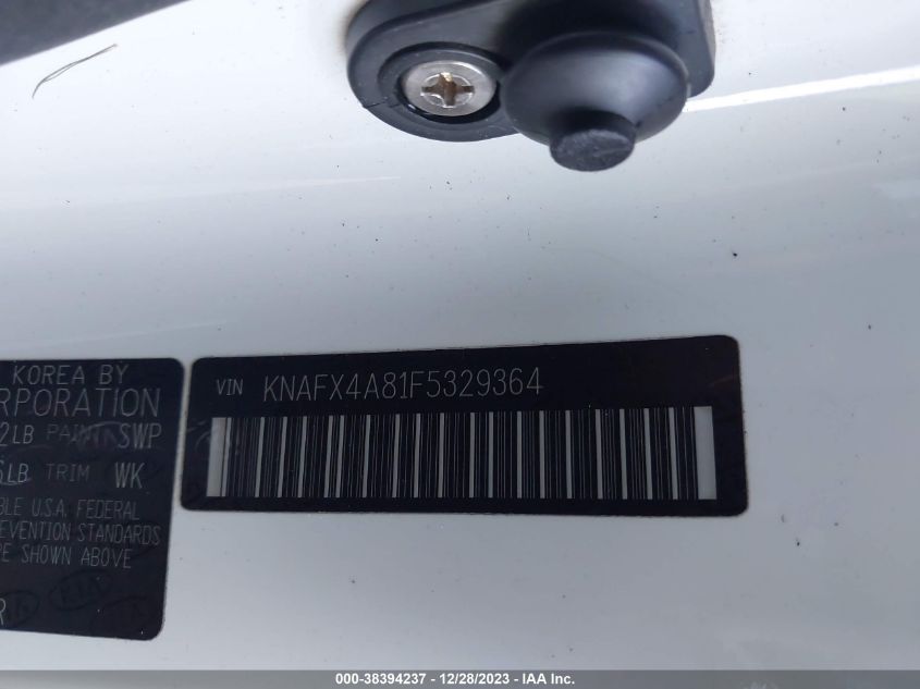 2015 KIA FORTE EX - KNAFX4A81F5329364