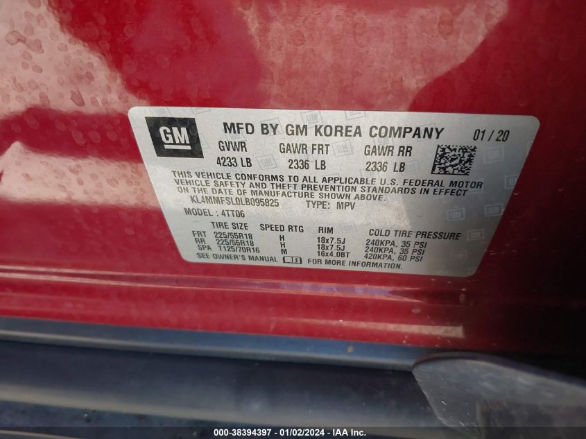 2020 BUICK ENCORE GX ESSENCE - KL4MMFSL0LB095825