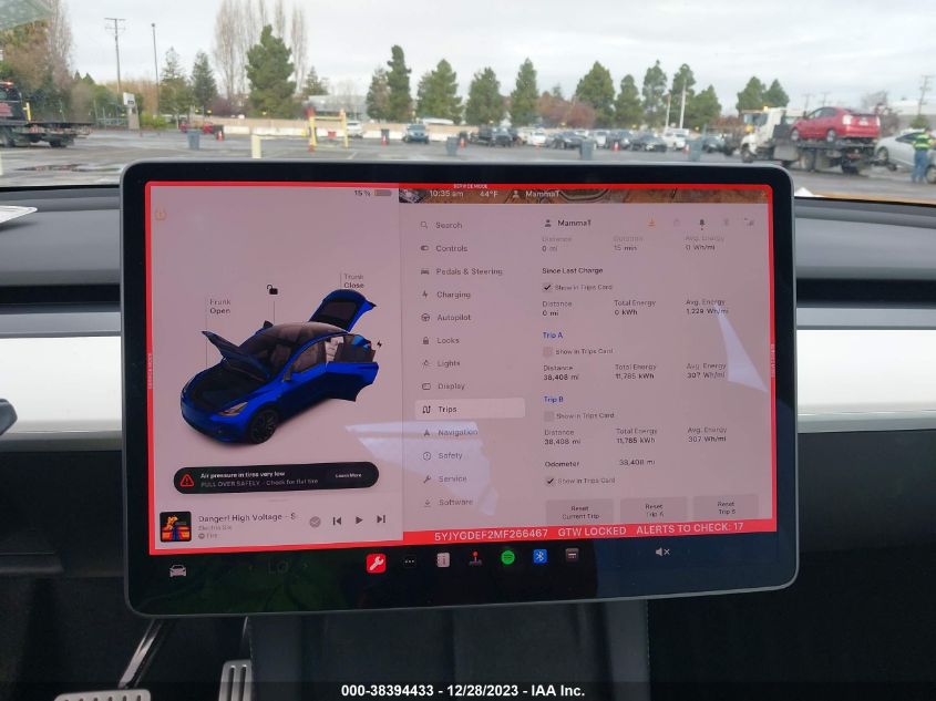 2021 TESLA MODEL Y PERFORMANCE DUAL MOTOR ALL-WHEEL DRIVE - 5YJYGDEF2MF266467