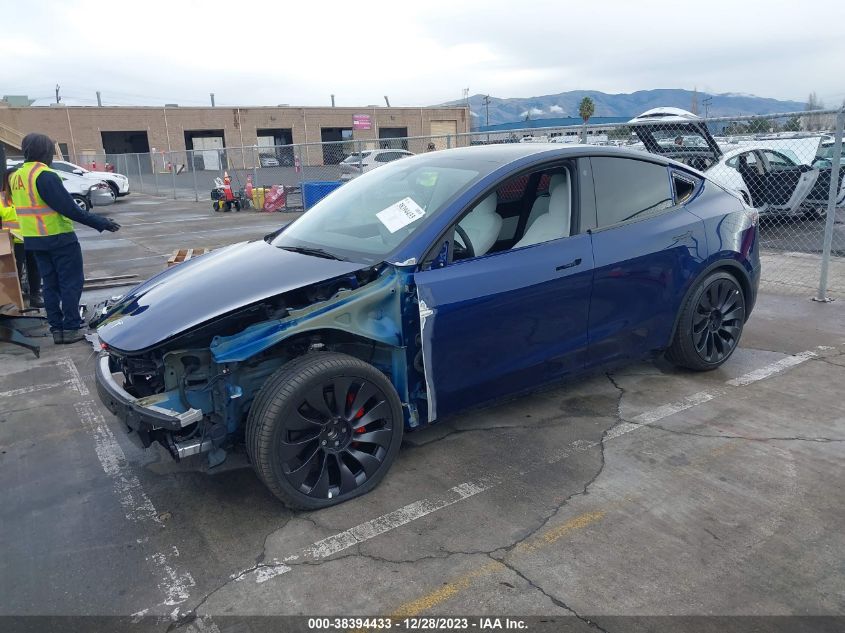 2021 TESLA MODEL Y PERFORMANCE DUAL MOTOR ALL-WHEEL DRIVE - 5YJYGDEF2MF266467