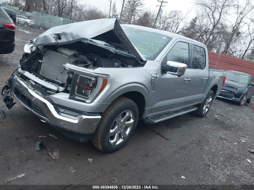 2022 FORD F-150 LARIAT - 1FTEW1EP3NKD87591