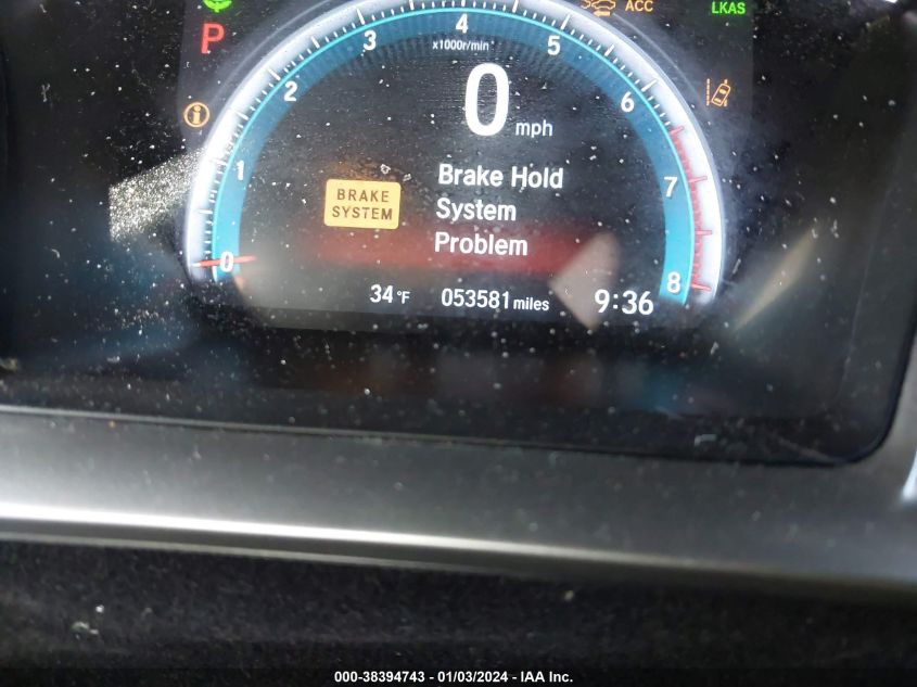 2019 HONDA CIVIC EX - 19XFC1F38KE212342