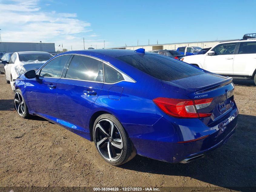 2018 HONDA ACCORD SPORT - 1HGCV1F3XJA222290