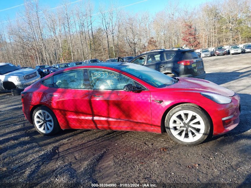2021 TESLA MODEL 3 STANDARD RANGE PLUS REAR-WHEEL DRIVE - 5YJ3E1EA8MF978548