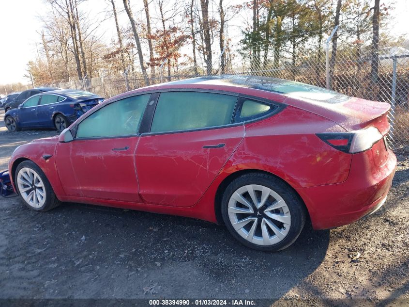 2021 TESLA MODEL 3 STANDARD RANGE PLUS REAR-WHEEL DRIVE - 5YJ3E1EA8MF978548