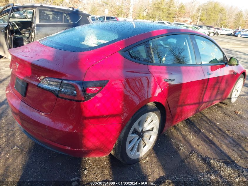 2021 TESLA MODEL 3 STANDARD RANGE PLUS REAR-WHEEL DRIVE - 5YJ3E1EA8MF978548