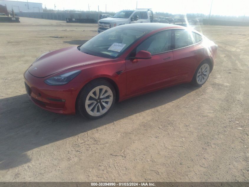 2021 TESLA MODEL 3 STANDARD RANGE PLUS REAR-WHEEL DRIVE - 5YJ3E1EA8MF978548