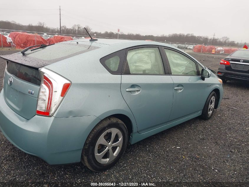 2013 TOYOTA PRIUS THREE - JTDKN3DU1D5660307