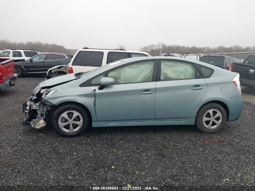 2013 TOYOTA PRIUS THREE - JTDKN3DU1D5660307