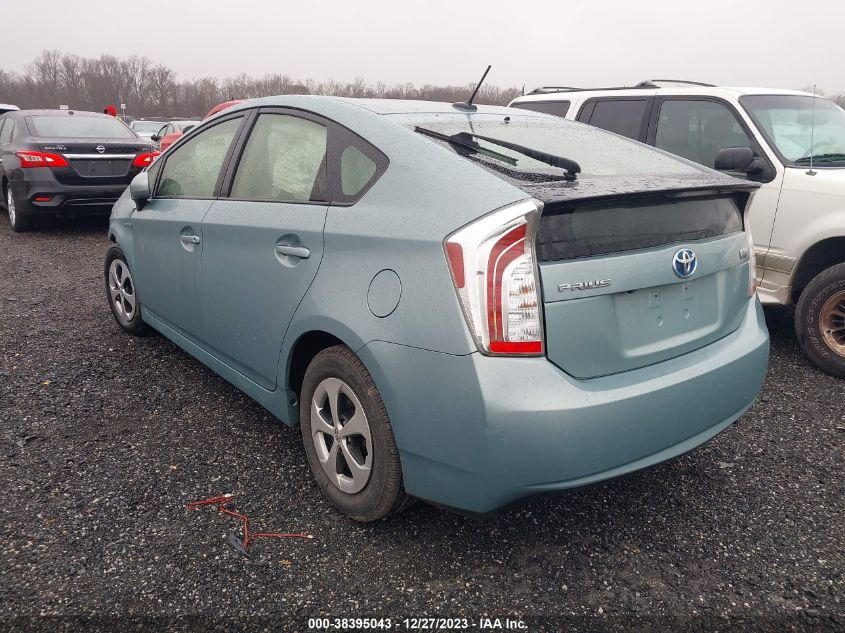 2013 TOYOTA PRIUS THREE - JTDKN3DU1D5660307