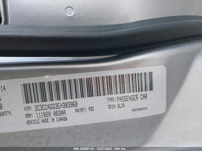 2014 CHRYSLER 300 S - 2C3CCAGG3EH383968