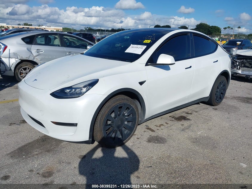 VIN 7SAYGDEE0NF444842 2022 TESLA MODEL Y LONG RANGE DUAL MOTOR ALL-WHEEL DRIVE