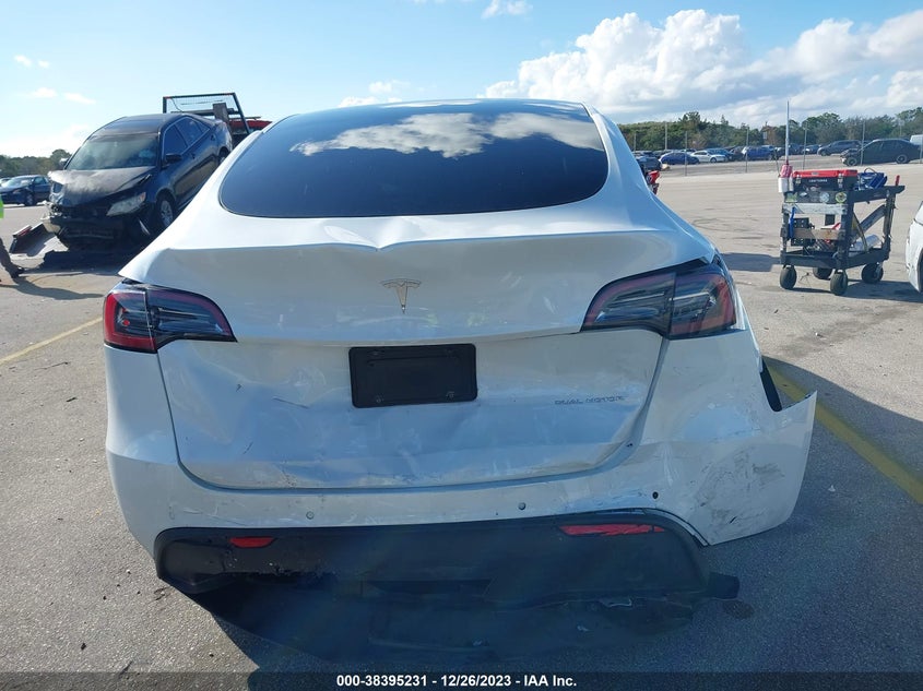 VIN 7SAYGDEE0NF444842 2022 TESLA MODEL Y LONG RANGE DUAL MOTOR ALL-WHEEL DRIVE