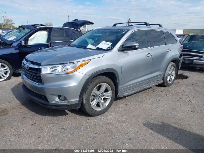 2016 TOYOTA HIGHLANDER LIMITED V6 - 5TDYKRFH0GS164239