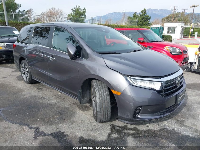 VIN 5FNRL6H82MB021421 2021 HONDA ODYSSEY TOURING