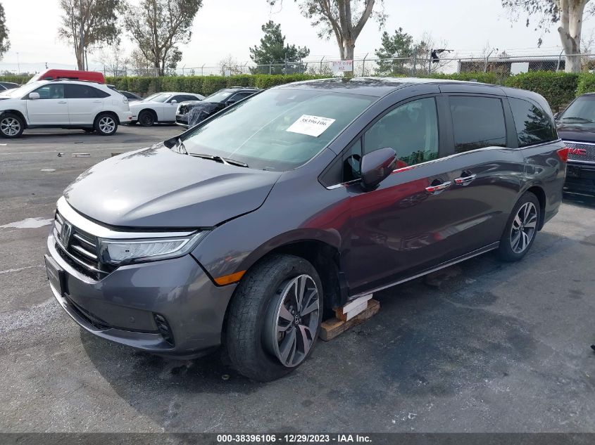 VIN 5FNRL6H82MB021421 2021 HONDA ODYSSEY TOURING