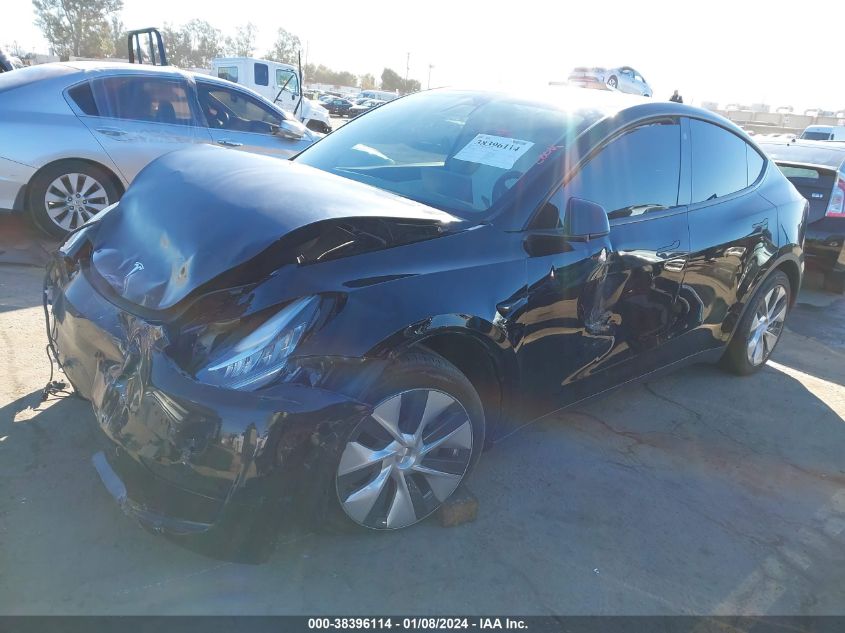 2022 TESLA MODEL Y LONG RANGE DUAL MOTOR ALL-WHEEL DRIVE - 7SAYGDEEXNF351357