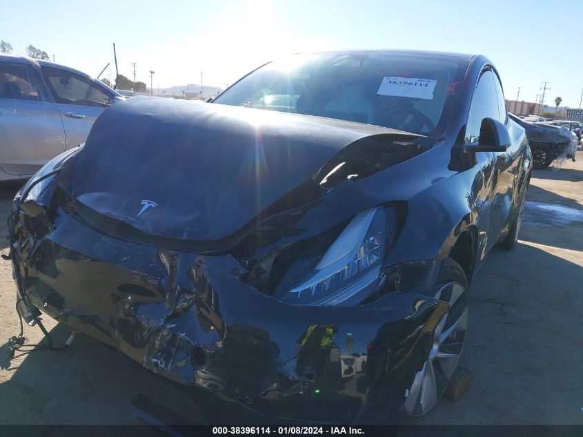 2022 TESLA MODEL Y LONG RANGE DUAL MOTOR ALL-WHEEL DRIVE - 7SAYGDEEXNF351357
